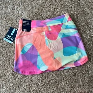 Multicolor size S girls midrise skort